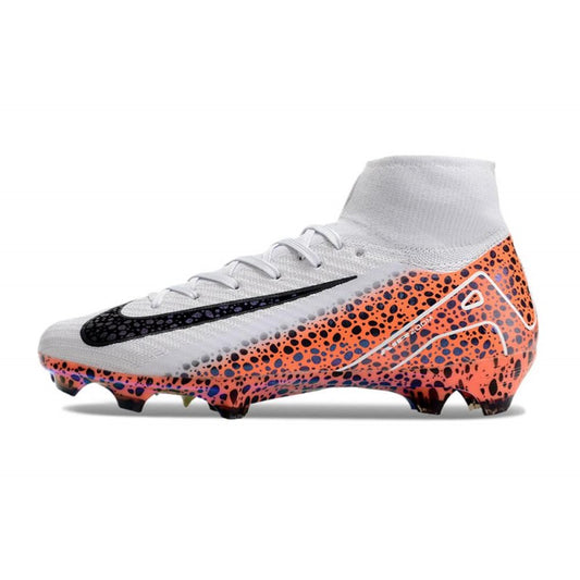 Nike Zoom Mercurial Superfly X Elite FG Blanc Noir Orange