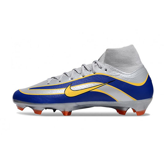 Nike Mercurial Superfly X Elite FG Argent Bleu Jaune
