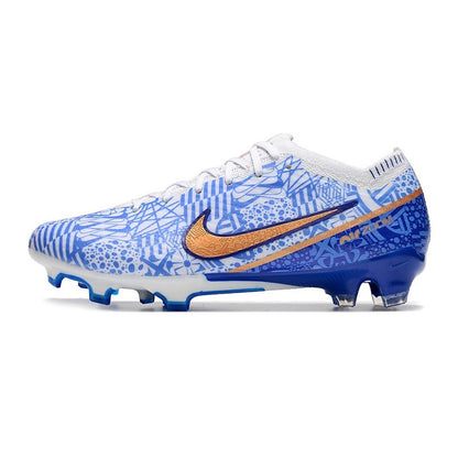 Nike Air Zoom Mercurial Vapor XV Elite FG Blanc Bleu Or