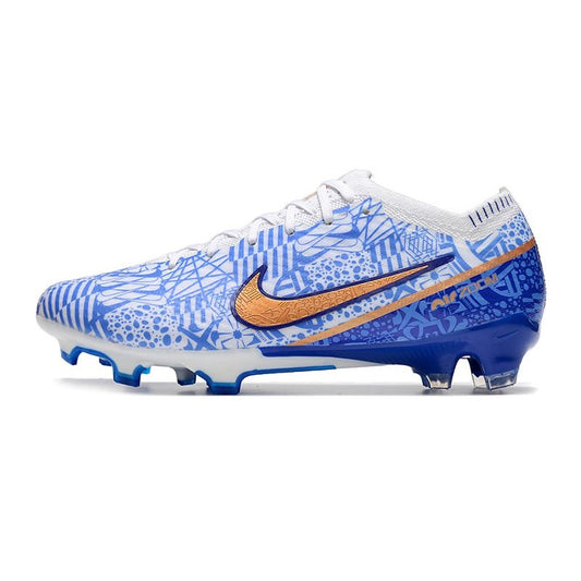Nike Air Zoom Mercurial Vapor XV Elite FG Blanc Bleu Or