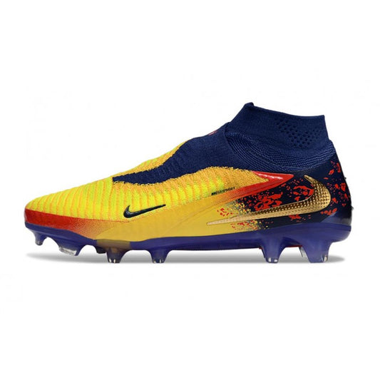 Nike Phantom 6 Haute Elite FG Jaune Bleu Or