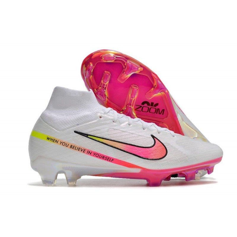 Nike Air Zoom Mercurial Superfly Elite IX FG Blanc Rose