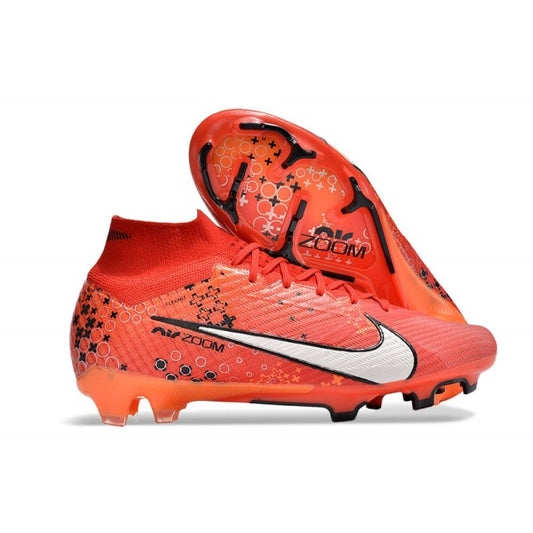Nike Air Zoom Mercurial Superfly Elite IX FG MDS Carmin Clair Ivoire Pâle Mandarine Vif