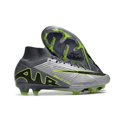 Nike Air Zoom Mercurial Superfly Elite IX FG Gris Noir Vert