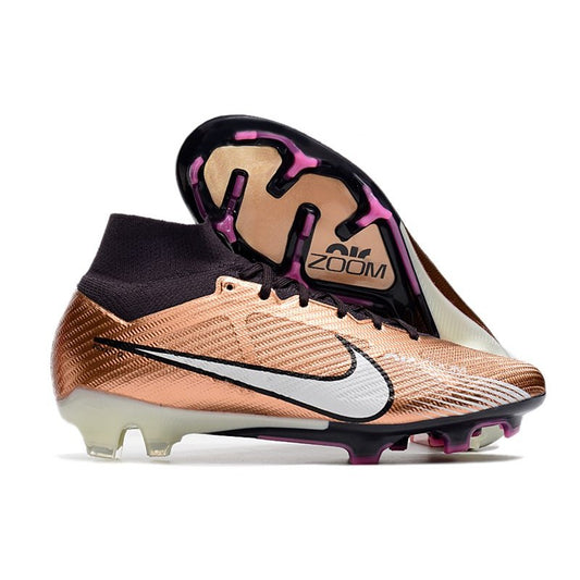 Nike Air Zoom Mercurial Superfly Elite IX FG Mbappe Cuivre Métallique