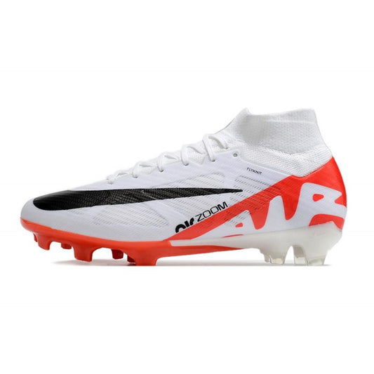Nike Zoom Mercurial Superfly Elite IX FG Blanc Cramoisi Vif Noir