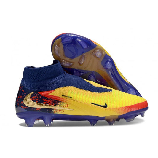Nike Phantom 6 Haute Elite FG Jaune Bleu Or