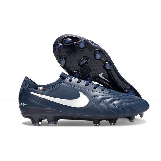 Nike Tiempo Legend X Elite FG Marine Blanc