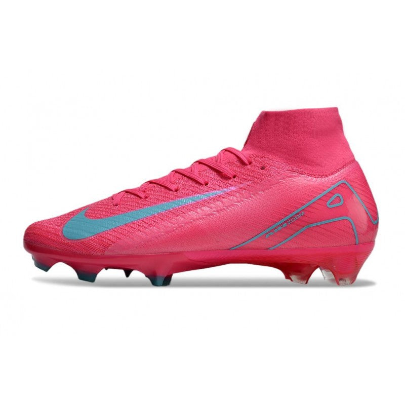 Nike Zoom Mercurial Superfly X Elite FG Rose Gris
