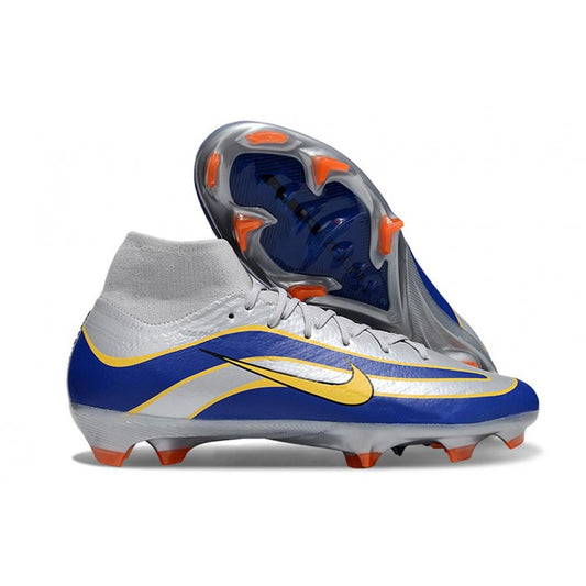 Nike Mercurial Superfly X Elite FG Argent Bleu Jaune