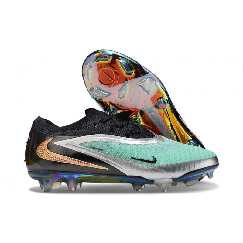 Nike Phantom 6 Elite FG Argenté Noir Turquoise